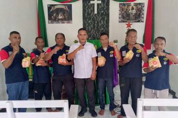 Warga Binaan Lapas Wahai Rayakan Ibadah Natal 