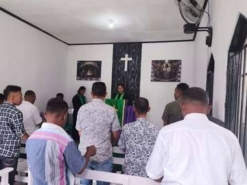 Warga Binaan Kristen Lapas Wahai Ibadah Minggu