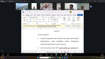 Kemenkum Maluku Harmonisasi Aturan Bantuan Keuangan Parpol