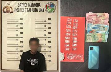 Polres Touna Tangkap Pengedar Sabu di Malei Tojo