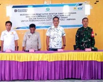 Pemilik Lahan di Ampana Tete  Touna Terima Ganti Rugi