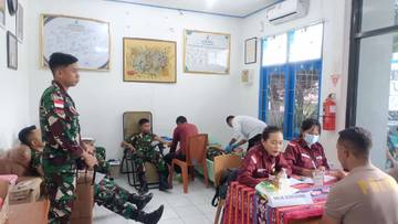 HUT BPOM ke-25,Loka Pom Belu Adakan  Donor Darah