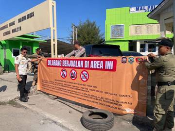 Pedagang Dilarang Berjualan di Depan MPP Aceh Besar