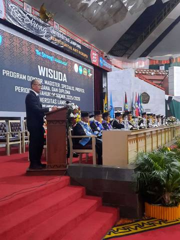 Kajari Tanggamus Ajak Wisudawan Unila Jaga Integritas