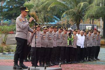 Pimpin Apel di Pesawaran, Kapolda Tekankan Pelayanan Humanis