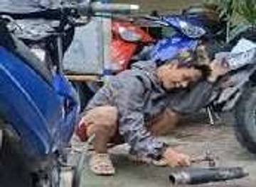 Tekan Polusi Suara, Polsek Bojongsoang Razia Knalpot Brong