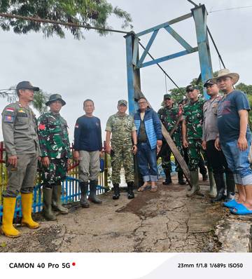 Dandim 0605/Subang  Janjikan Bangun Jembatan Gantung 