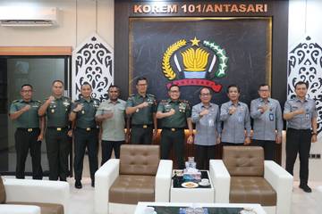Kemenkum Kalsel Perkuat Sinergi Hukum Dengan Korem 101