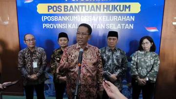 Menteri Hukum RI Resmikan Posbankum Desa/Kelurahan se-Kalsel