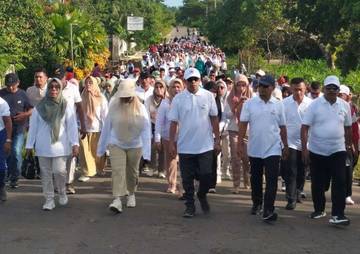 Jalan Sehat Kerukunan Perkuat Sinergi Umat di Butur