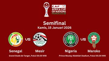 Jadwal Semifinal Piala Afrika 2025