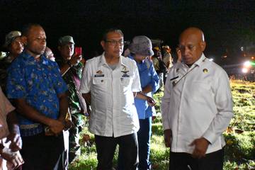 Kunker Numfor,Bupati Biak Tinjau Lokasi Pelaksanaan Upacara HUT RI