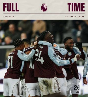 Liga Inggris 2025/2026, Villa Menang 2-0 Kontra Newcastle