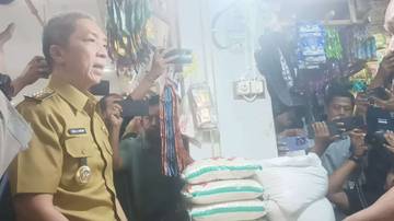 Walikota Bogor Sidak Beras Oplosan di Pasar Sukasari 