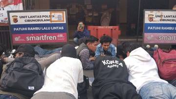 Polsek Cibungbulang Didemo Mahasiswa Hingga Ojol 