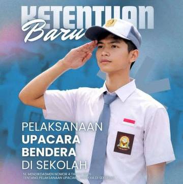 Aturan Baru Upacara Bendera Resmi Berlaku di Sekolah