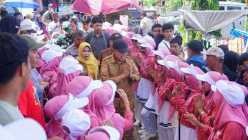 Wabup Bone Buka Pesta Rakyat di Desa Mattoanging