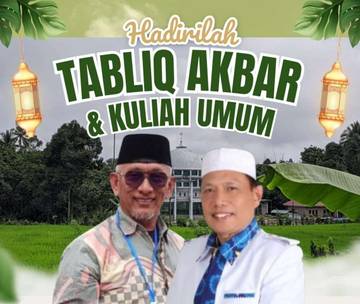 Tabligh Akbar BKMT Sumbar di Simawang Malam Ini