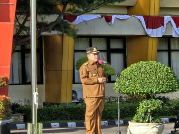 Pemkab Agam Apel Gabungan, Bupati Tekankan ASN Tauladan
