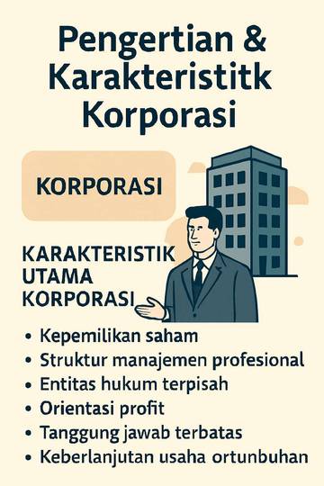 Pengertian & Karakteristik Korporasi