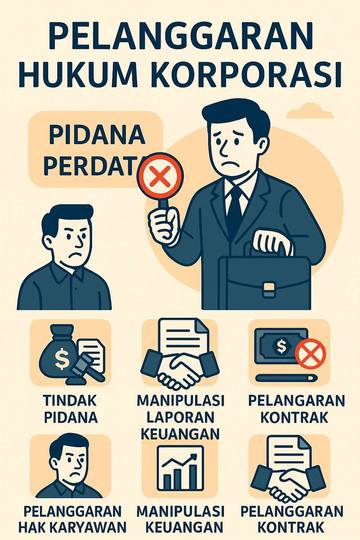 Pelanggaran Hukum Korporasi: Jenis, Dampak, dan Tanggung Jawab