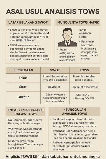 Asal Usul Analisis TOWS