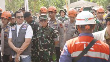 Danrem 032/Wbr Dampingi MenkolPMK-Mendagri-Kepala BNPB Resmikan Huntara Agam