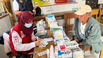 Layanan Kesehatan PMI diserbu Warga Sigiran, Sungai Lansiangan