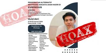 Hoaks, Pengobatan Alternatif Brahmana Sanjaya di Kantor Bupati 