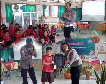 Polres Badung Edukasi Siswa Tertib Berlalu Lintas 