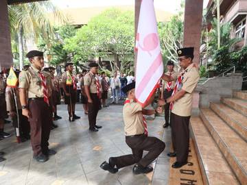 Puluhan Pramuka Penggalang Jembrana Ikuti Jambore Bali-2025