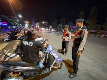 Samapta Polres Klungkung Rutin Patroli Malam Cegah Kriminalitas 