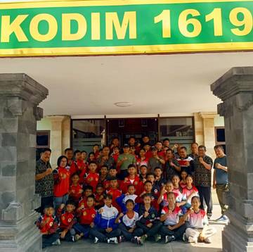 Dandim 1619/Tabanan Lepas Karateka Lumbung Beras