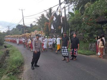 Sinergi Amankan Kegiatan Mepeed di Banjarangkan