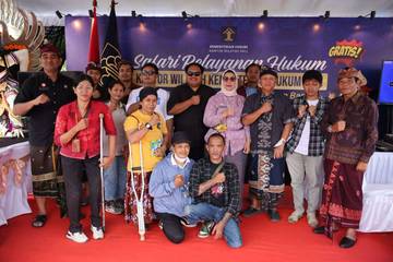 Kaum Difabel Bangli Manfaatkan Artha Karya Kemenkum Bali