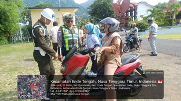 Puluhan Kendaraan Terjaring Operasi Gabungan Satlantas Ende