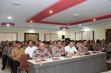 Polres Sanggau Evaluasi Kinerja Siapkan Tugas 2026