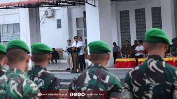 Bupati Eliyunus Sambut 378 Personel Yonif TP 903/Baluseda 