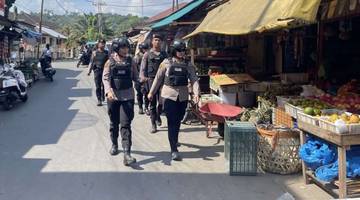 Polwan Polres Nias Gelar Patroli Ta'orahu Nias