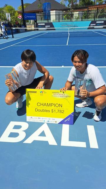 Jepang Juara Ganda Putra Seri Keempat Tenis M-25