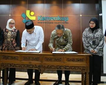 PU Bersama Kemenkop MoU Bangun Koperasi Merah Putih