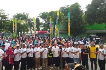 Ratusan Peserta Ikuti Funwalk PWI Jakarta Utara