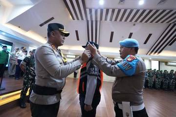 Pemkot Jakut Menggelar Apel Pasukan Operasi Lilin 2025