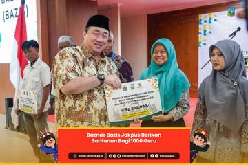 Seribu Guru di Jakpus Terima Santunan Baznas Bazis