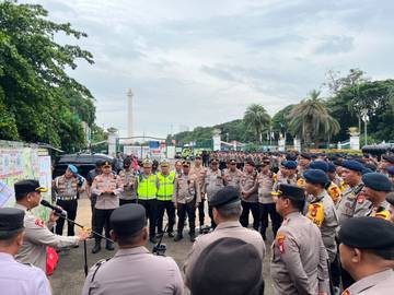 1.541 Personel Amankan Demo Ojol di Jakpus