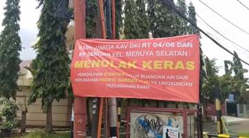 Warga Meruya Selatan Tolak Rencana Sodetan dari Perumahan Besar