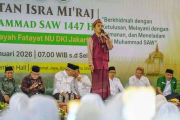 Ribuan Jamaah Hadiri Peringatan  Isra Mi'raj di JIC