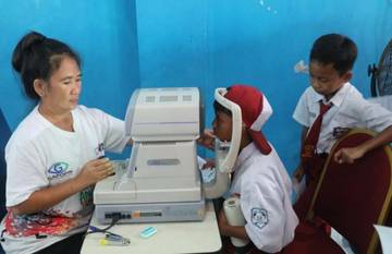 Kepulauan Seribu Apresiasi Pemeriksaan Mata oleh GAPOPIN 