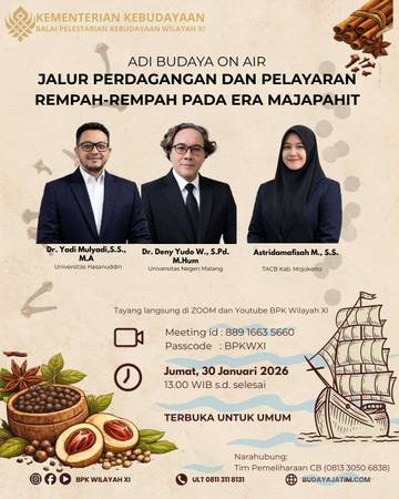 Mengulas Jalur Rempah Majapahit dalam Webinar Adibudaya