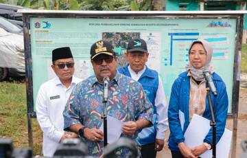 Wagub Rano Karno Tinjau Pembangunan Waduk Kebagusan 